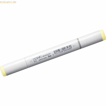 Abbildung von COPIC Sketch Marker Typ Y 11, Pale Yellow, professioneller Pinselmarker, mit einer Super Brush Spitze und Medium Broad