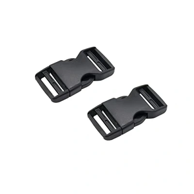 Abbildung von Steckschnallen für 20 mm breite Gurtbänder, 1 Stück, in Schwarz, aus Hartplastik, Klickverschluss, Ersatz Steckverschluss, Schnalle Reparatur, Rucksack Gurtschnalle, Steckschließe Gurt