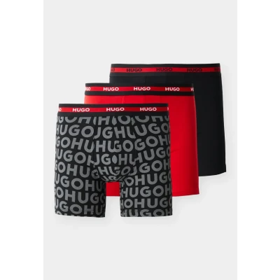 Abbildung von HUGO Planet 3 PACK Panties, Herren, Größe: Small, Red/black