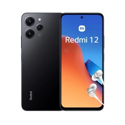 Abbildung von Xiaomi Redmi 12 Smartphone + Kopfhörer, 4+128GB, Handy ohne Vertrag, 6,79&quot; FHD+ Display, 5.000 mAh, 50MP Kamera, 18W Fast Charging, Dual SIM, Midnight Black (2 Jahre Garantie DE Version)