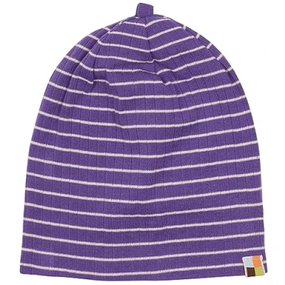 Abbildung von loud + proud Unisex Baby Derby Rib, GOTS Zertifiziert Beanie Mütze, Violet, 39 41 EU