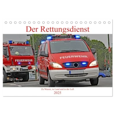 Abbildung von Der Rettungsdienst (Tischkalender 2025 DIN A5 quer), CALVENDO Monatskalender