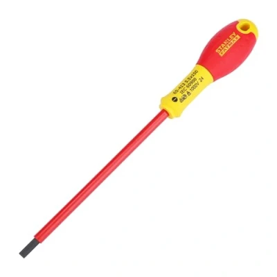 Abbildung von Stanley FATMAX Schraubendreher Schlitz Isoliert, 15 cm, Rot, Gelb