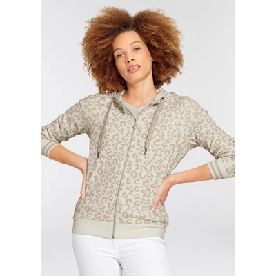 Abbildung von Boysens Kapuzensweatjacke, mit modischem Animal Allover Druck NEUE KOLLEKTION