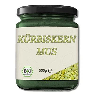 Abbildung von Mynatura Bio Kürbiskernmus I Kürbis Kürbiskerne Gepresst Mus Aufstrich Brotaufstrich Müsli Topping Backen Im Glas (2x 500g)