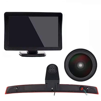 Abbildung von 1280*720 pixel Auto Third 3rd Bremsleuchte Rückfahrkamera Bremslicht Rückansicht Wasserdicht + 7&quot;LCD Monitor replacement for MB Viano Vito W639 Van 3 Brake light Crafter Dritte ab