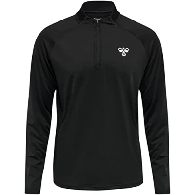 Abbildung von hummel Men&#039;s hmlGG12 Training 1/2 Zip Sweat Sweatshirt, Black, XL