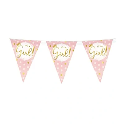 Abbildung von Slinger Geburt Es ist ein Mädchen! Rosa und Gold 10 mtr