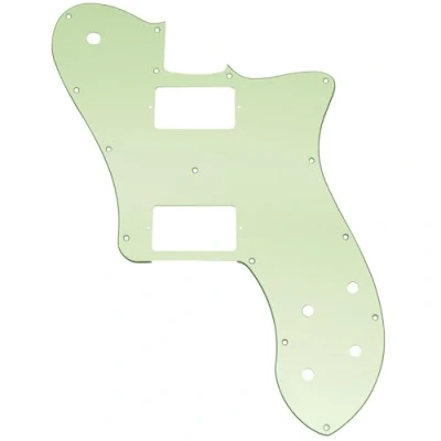 Abbildung von Musiclily Pro 15 Löcher Bedeckt HH Gitarren Schlagbrett Pickguard für Mexico Fender 72 Tele Deluxe Style E Gitarre, 3 lagig Mint Green