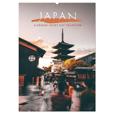 Abbildung von Japan Moderne trifft auf Tradition. (Wandkalender 2025 DIN A2 hoch), CALVENDO Monatskalender