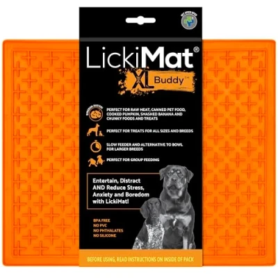 Abbildung von Buddy Schleckmatte Orange Größe L LickiMat 1 St