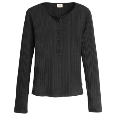 Abbildung von Levi&#039;s DRY Goods Vacationer Langarmshirt, Damen, Größe: XS, Caviar