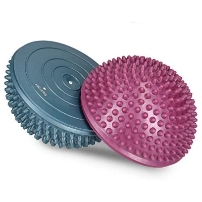 Abbildung von Navaris Balanceboard Balance Igel Halbkugel mit Noppen, 2er Set, Sportkissen