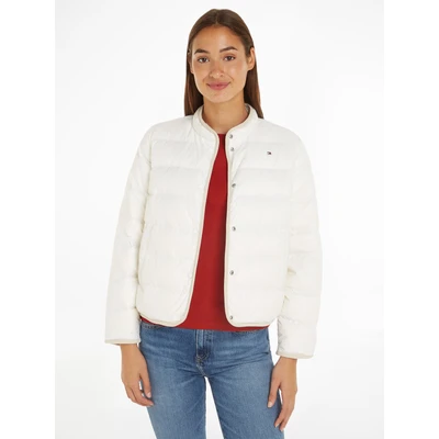 Abbildung von Tommy Hilfiger Collarless Jacket Daunenjacke, Damen, Größe: Medium, Ancient white