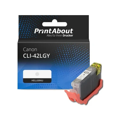 Abbildung von Druckerpatrone kompatibel mit Canon CLI 42LGY Hellgrau