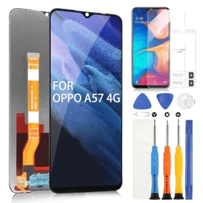 Abbildung von ARSSLY LCD Bildschirm für Oppo A57 4G CPH2387 / A57s CPH2385 6,6 Zoll Display Ersatz Touchscreen Digitizer Assembly mit Reparaturset, Schwarz