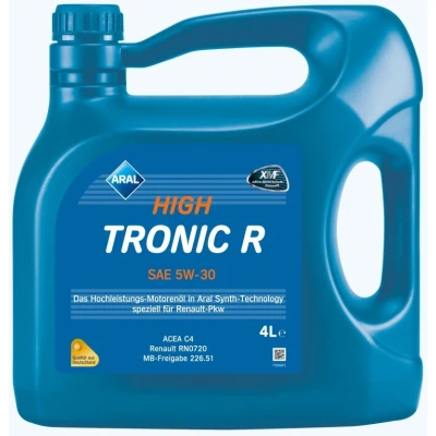 Abbildung von Aral Hightronic R 5W 30 4l Motoröl 1555F2 RENAULT: LAGUNA 2, TWINGO CLIO 3, MERCEDES BENZ: A Klasse, C Klasse T modell, B NISSAN: Juke
