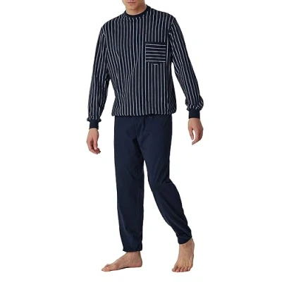 Abbildung von Schiesser Comfort SET Pyjama, Herren, Größe: 54, Nachtblau