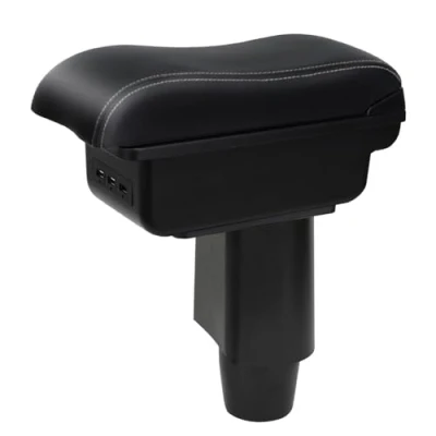 Abbildung von YJYWZH compatible with Fiat 500 Armlehnen 2012 2015 Doppelschicht Mittelkonsole Große Aufbewahrungsbox Auto Nachrüsten