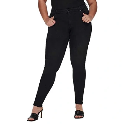 Abbildung von ONLY Carmakoma Carlaola LIFE Jeans Skinny Fit, Damen, Größe: 42x32, Black denim