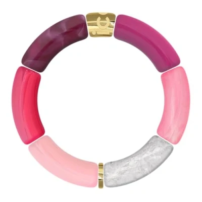 Abbildung von ICE Jewellery Bella Armband Pink Harmony Fashion Hellrosa Rose Gold Damen, Einheitsgröße, Acryl, Acryl