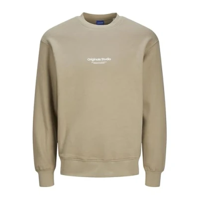 Abbildung von Jack &amp; Jones Jorvesterbro CREW NECK Sweatshirt, Herren, Größe: Medium, Silver sage