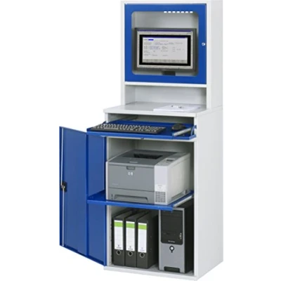 Abbildung von Rau Computerschrank 650x520x1770mm Monitorgehäuse stationär lichtgrau/