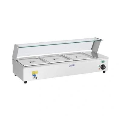 Abbildung von Royal Catering Speisenwärmer Bain Marie Heiße Theke 3x GN 1/2 Ablasshahn