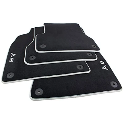 Abbildung von Textil Fußmatten Premium Original Audi A6 S6 4G 4er Set vorn + hinten Velours S line