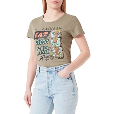 Abbildung von Marvel Damen womarcots033 T Shirt, kaki, X Large