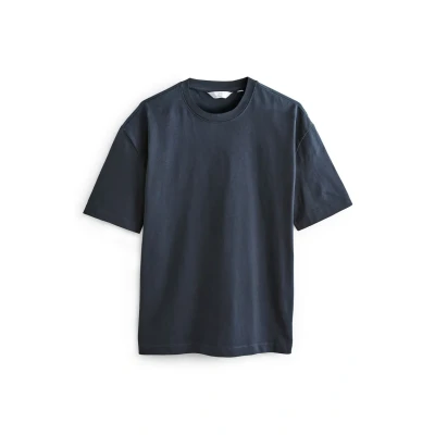 Abbildung von Next Heavyweight Tshirt basic, Herren, Größe: XS, Navy blue
