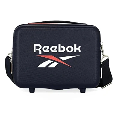 Abbildung von Reebok Roxbury Kabinenkoffer, blau, 40 x 55 20 cm, fester ABS Kunststoff, integrierter TSA Verschluss, 38,4 l, 2 kg, 4 Räder, Doppelrad, Handgepäck, Maleta, kabinenkoffer