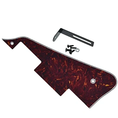 Abbildung von Dopro Vintage Tortoise LP Gitarre Schlagbrett mit schwarzer Halterung für Epiphone Les Paul