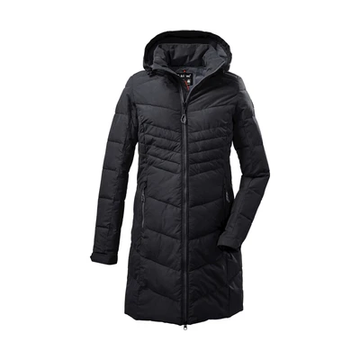 Abbildung von killtec Damen Steppparka mit abzippbarer Kapuze KOW 150 WMN QLTD PRK, schwarz, 36, 37421 000