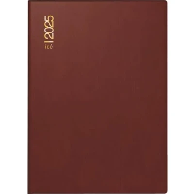 Abbildung von rido/idé Taschenkalender Modell perfect/Technik I (2025), 2 Seiten = 1 Woche, A6, 208 Seiten, Kunststoff Einband, bordeaux