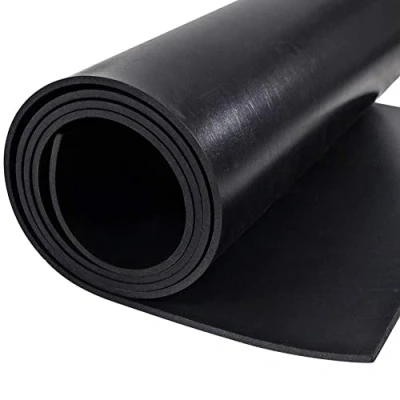 Abbildung von Nisorpa 100x200cm Gummimatte Meterware 3mm Schwarz &amp; Glatt Antirutschmatte Gummiplatte Bodenbelag Schutzmatte Gummistreifen für Keller Garage Werkstatt Industrie