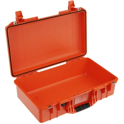 Abbildung von PELI 1525 Air Leichter Schutzkoffer für DSLR Kamera Kardanringe und Zerbrechliches Equipment, Wasser Staubdicht, 26L Volumen, ohne Schaumstoffeinlage, Farbe: Orange