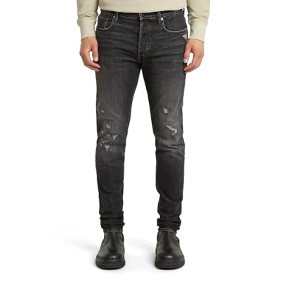 Abbildung von G Star Herren 3301 Slim Jeans, Blau (Worn in Black Metal Restored 51001 D497 H101), 35W / 32L