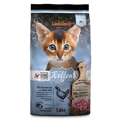Abbildung von LEONARDO Kitten GF Katzenfutter Kitten, 1,8 kg getreidefreies Trockenfutter für Kätzchen bis 1 Jahr, Alleinfuttermittel mit frischem Geflügel