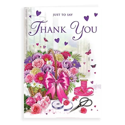 Abbildung von Regal Publishing Traditionelle Dankeskarte Thank You, 22,9 x 15,2 cm