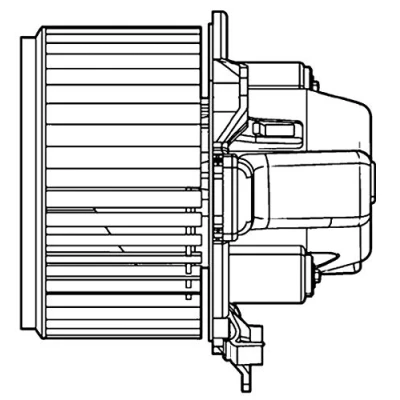 Abbildung von MAHLE ORIGINAL AB 108 000P Innenraumgebläse für Fahrzeuge mit Klimaanlage (manuell geregelt) Links /Rechtslenker FIAT: BRAVO 2, Stilo Schrägheck