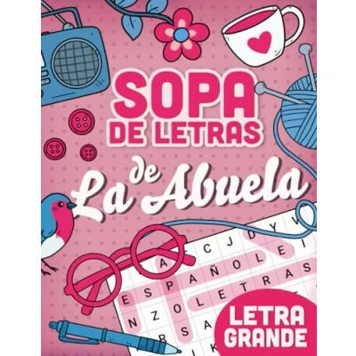 Abbildung von sopa de letras La Abuela: LETRA GRANDE, en espanol para adultos