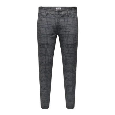 Abbildung von Only &amp; Sons Onsmark TAP Check PANT Stoffhose, Herren, Größe: 28x34, Dress blues