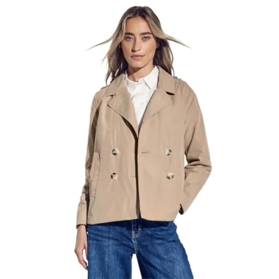 Abbildung von Street One Doppelreihiger Blazer, Damen, Größe: 44, Beige