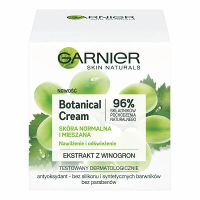 Abbildung von BOTANICAL CREAM NAWILŻAJCY KREM DLA SKÓRY NORMALNEJ I MIESZANEJ EKSTRAKT Z WINOGRON