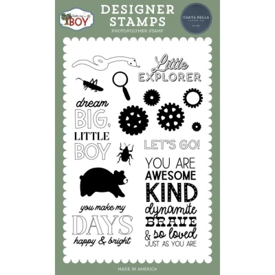 Abbildung von Carta Bella That&#039;s My Boy Designer Stamps Just As You Are (CBB419042)