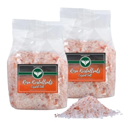 Abbildung von Azran Rosa Kristallsalz (bekannt als Himalaya Salz) Steinsalz grob 2 5mm 2kg