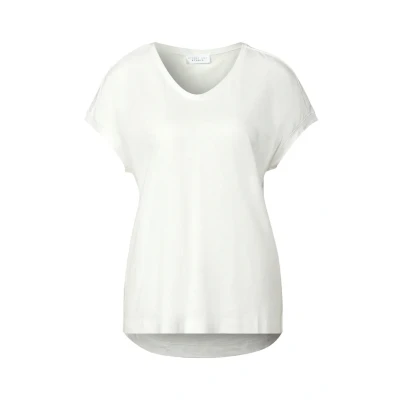 Abbildung von Street One Studio Vneck Tshirt basic, Damen, Größe: 44, Weiß