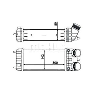 Abbildung von MAHLE ORIGINAL CI 418 000S Ladeluftkühler IVECO: Daily 6 Pritsche/Fahrgestell, V Kasten / Kombi