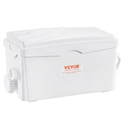 Abbildung von VEVOR Hebeanlage, 350 W, 6000 l/h Durchfluss, 7 m Förderhöhe, Abwasserpumpe mit 3 Wassereinlässen für Keller, Küche, Spüle, Dusche, Badewanne, Wäscheabwasserentsorgung, Aufspülmaschine